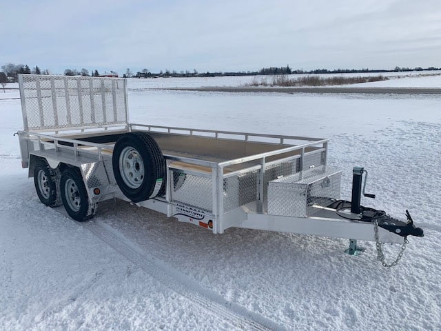MST1480 W/ COMBO TAILGATE, TOOL BOX & MOUNTED SPARE TIRE
